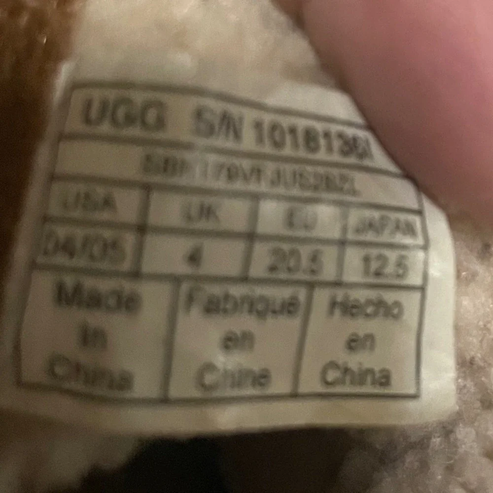 UGG Jesse Bow II Infant Booties Chestnut‎ Suede Sheepskin 1018136I Size 4/5